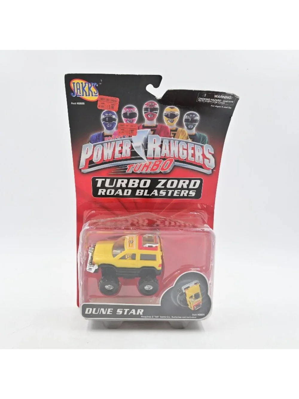 Power Rangers Turbo Zord Road Blasters Dune Star - Vintage 1996 New Card Damage